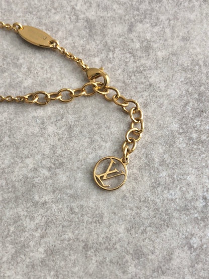 LOUIS VUITTON Necklace Gold Vintage rjpzsp
