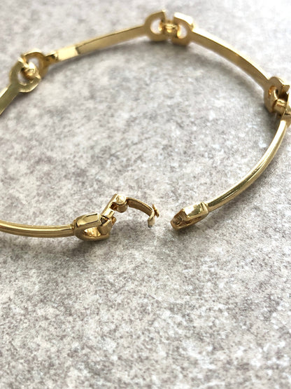 Christian Dior Bracelet Gold Vintage 62xt27