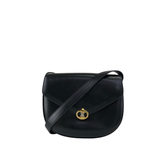 CELINE Blason Shoulder bag Black Vintage a6pwvz