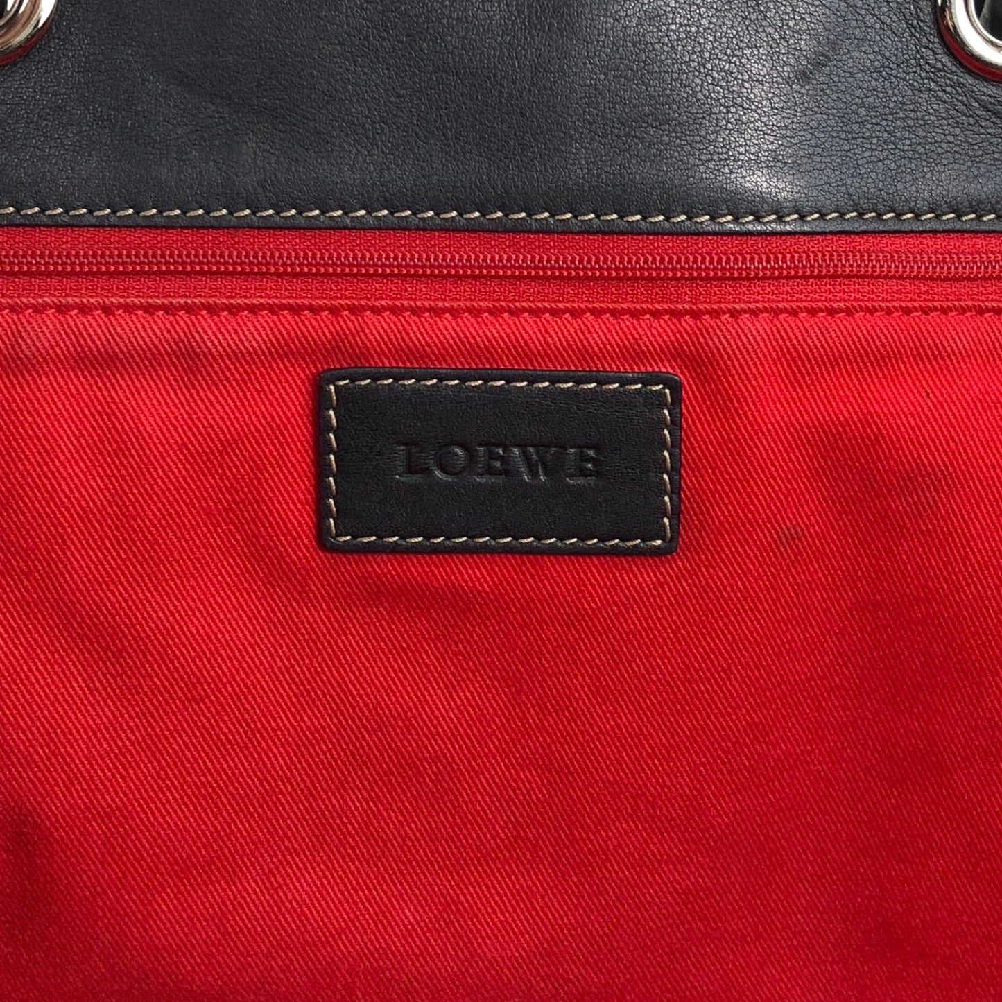 LOEWE Anagram Totebag Black Vintage 8r5k6b