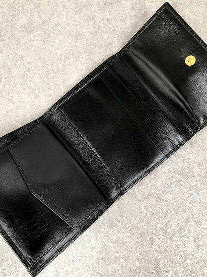 CELINE Horse Bit Wallet Black Vintage mtikgu