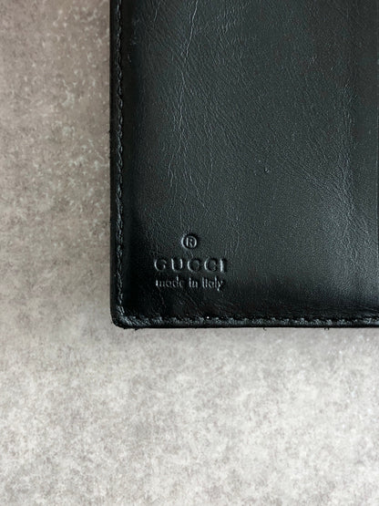 GUCCI GG Canvas Folded Wallet Black Vintage gbusf3