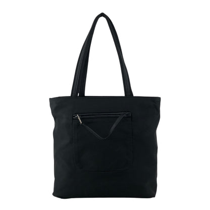 PRADA Tessuto Triangle Logo Totebag Black Vintage f4iv53