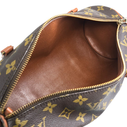 LOUIS VUITTON Monogram Handbag Brown Vintage cdc5p5