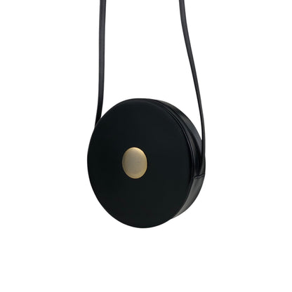 Yves Saint Laurent Round Shoulder bag Black Vintage xtejxv