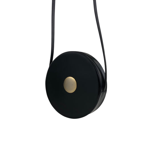 Yves Saint Laurent Round Shoulder bag Black Vintage xtejxv