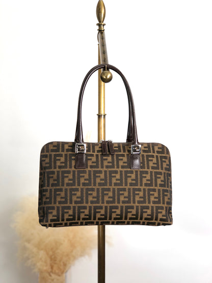FENDI Shoulder bag Brown Vintage 3pcjz8