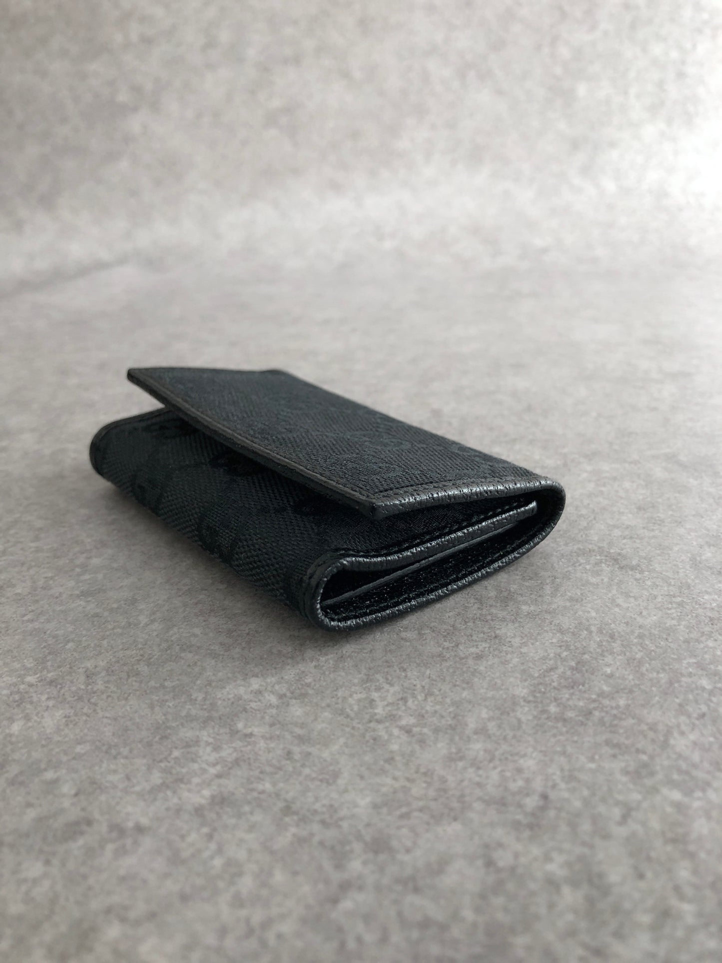 GUCCI GG Canvas Key Case Black 04564R F40IR 1000 Vintage ureigf