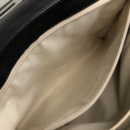 Salvatore Ferragamo Gancini Handbag Black Vintage b236p8