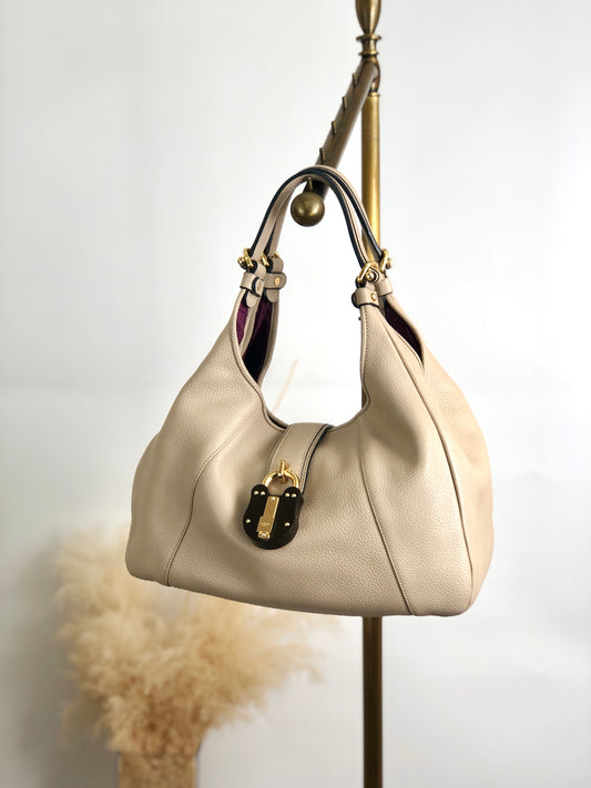 LOEWE Handbag Hobobag Beige Vintage cc6kmu