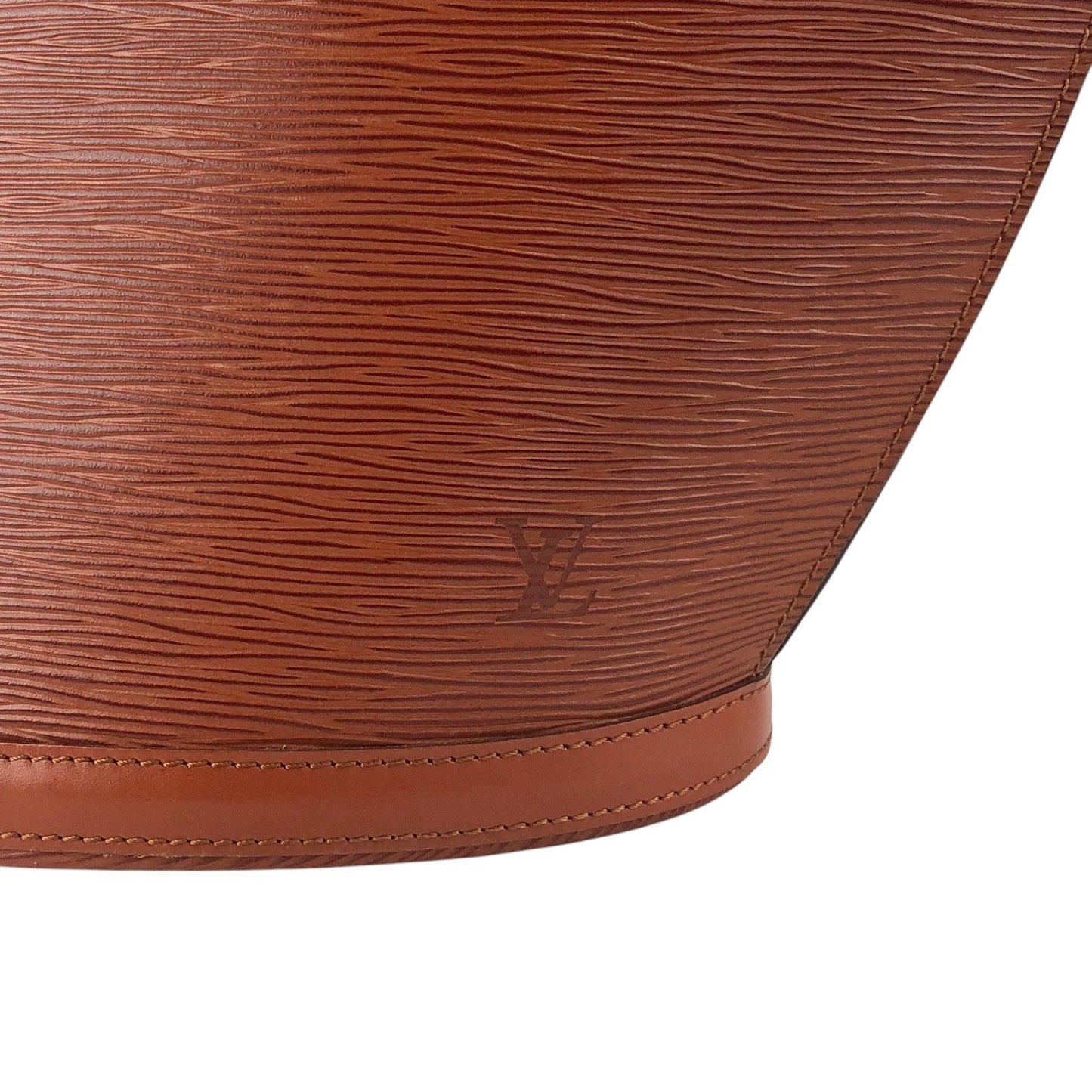 LOUIS VUITTON Epi Handbag Brown Vintage u5h6dx