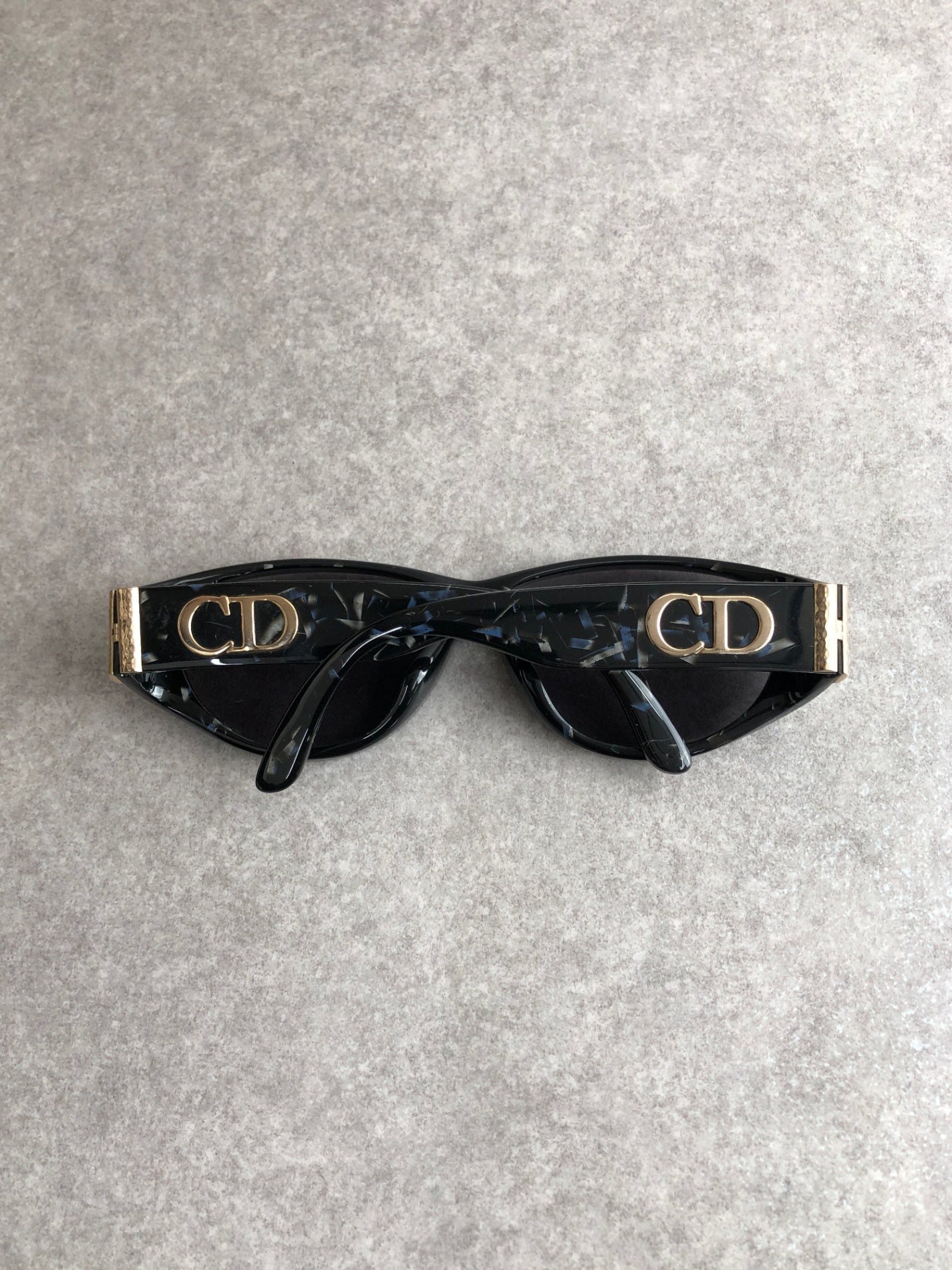 Christian Dior Logo Sunglasses Black Vintage 8p6jj3
