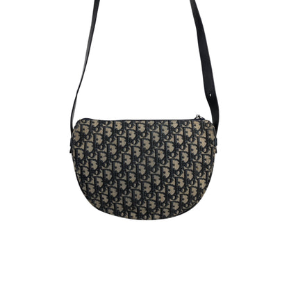 Christian Dior Trotter Shoulder bag Navy Vintage csrvwp
