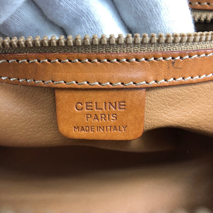 CELINE Macadam Two-way Small Boston bag Shoulder bag Brown Vintage 2dn4ih