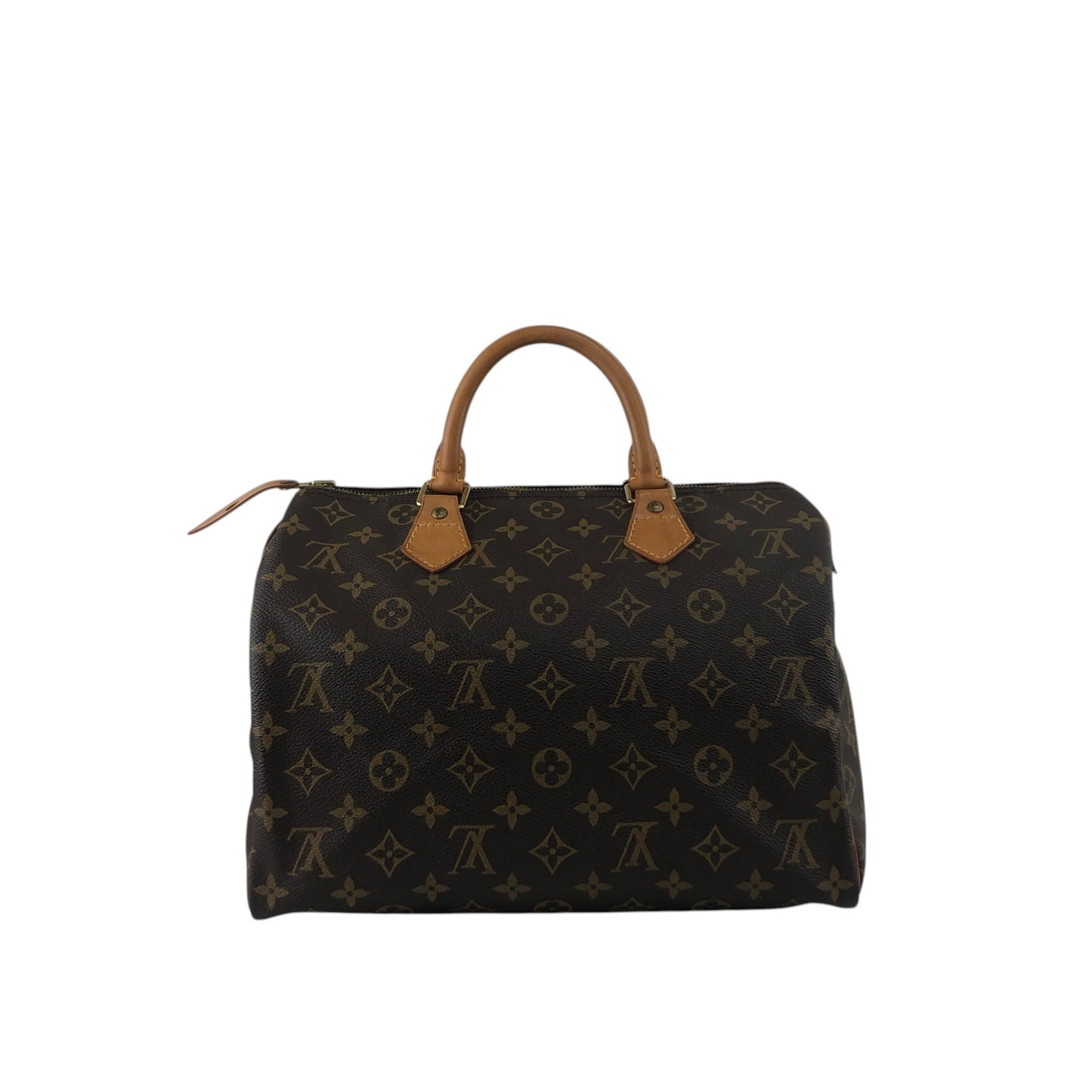 LOUIS VUITTON Monogram Handbag Boston bag Brown Vintage y2vg3b