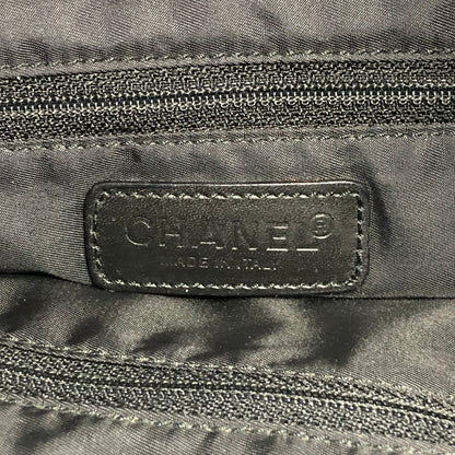 CHANEL New Travel Line Totebag Black Vintage 7atiix