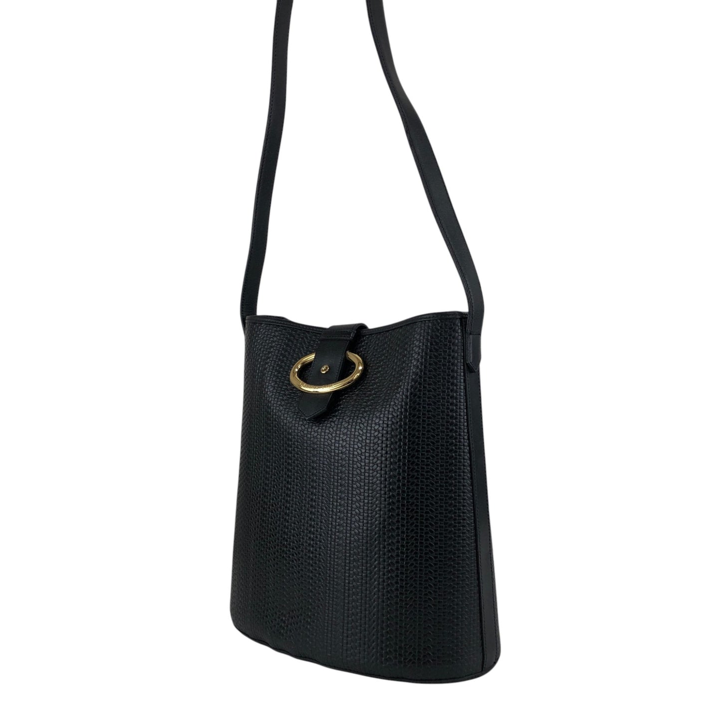 Christian Dior Logo Shoulder bag Black Vintage ysncmj