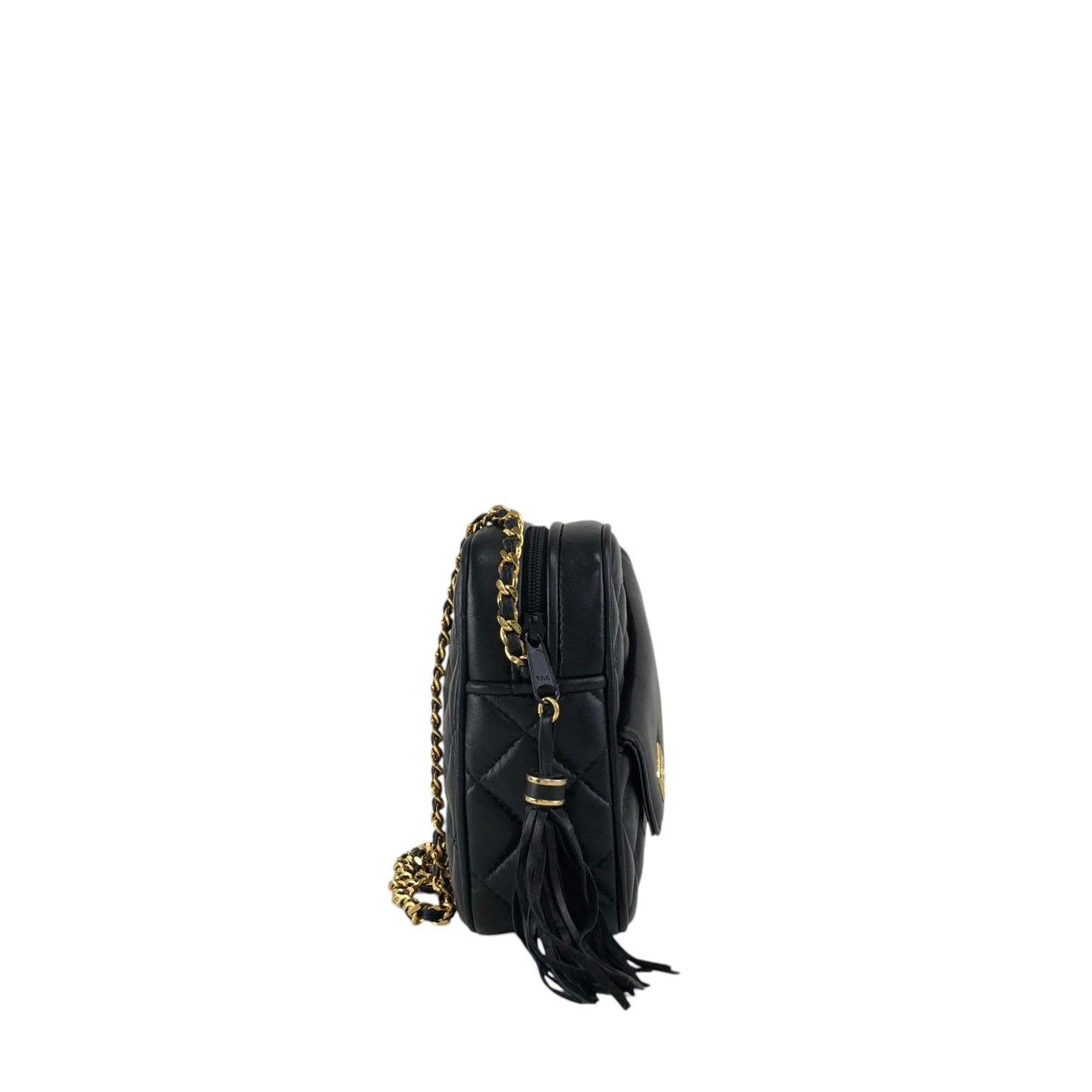 GIVENCHY Logo Chain Shoulder bag Black Vintage nrau2r