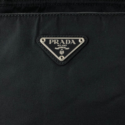 PRADA Tessuto Triangle Logo Totebag Black Vintage xn2y5c