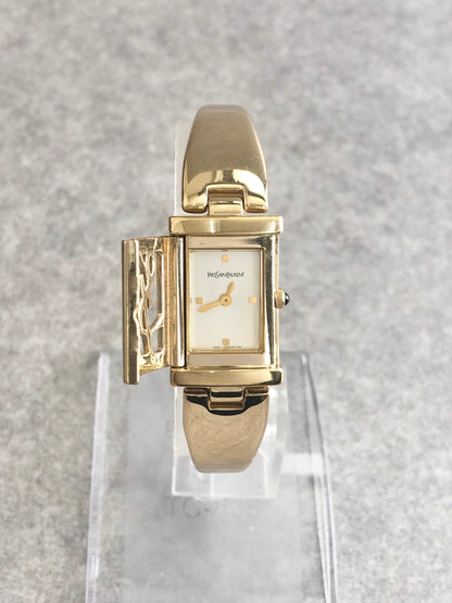 Yves Saint Laurent YSL Logo Watch Gold 40th Anniversary Vintage bn7auu