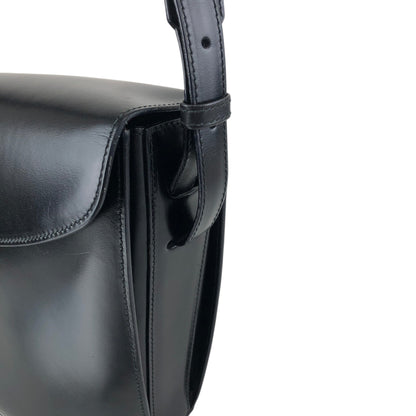 CELINE Circle Logo Shoulder bag Black Vintage kfiinf