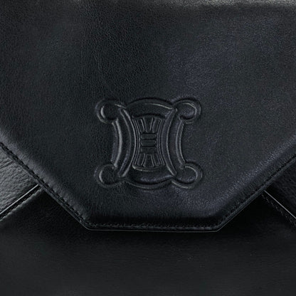 CELINE Triomphe Shoulder bag Black Vintage y7xmc7