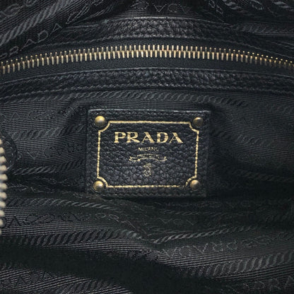 PRADA Logo Shoulder bag Black Vintage 85ce8c