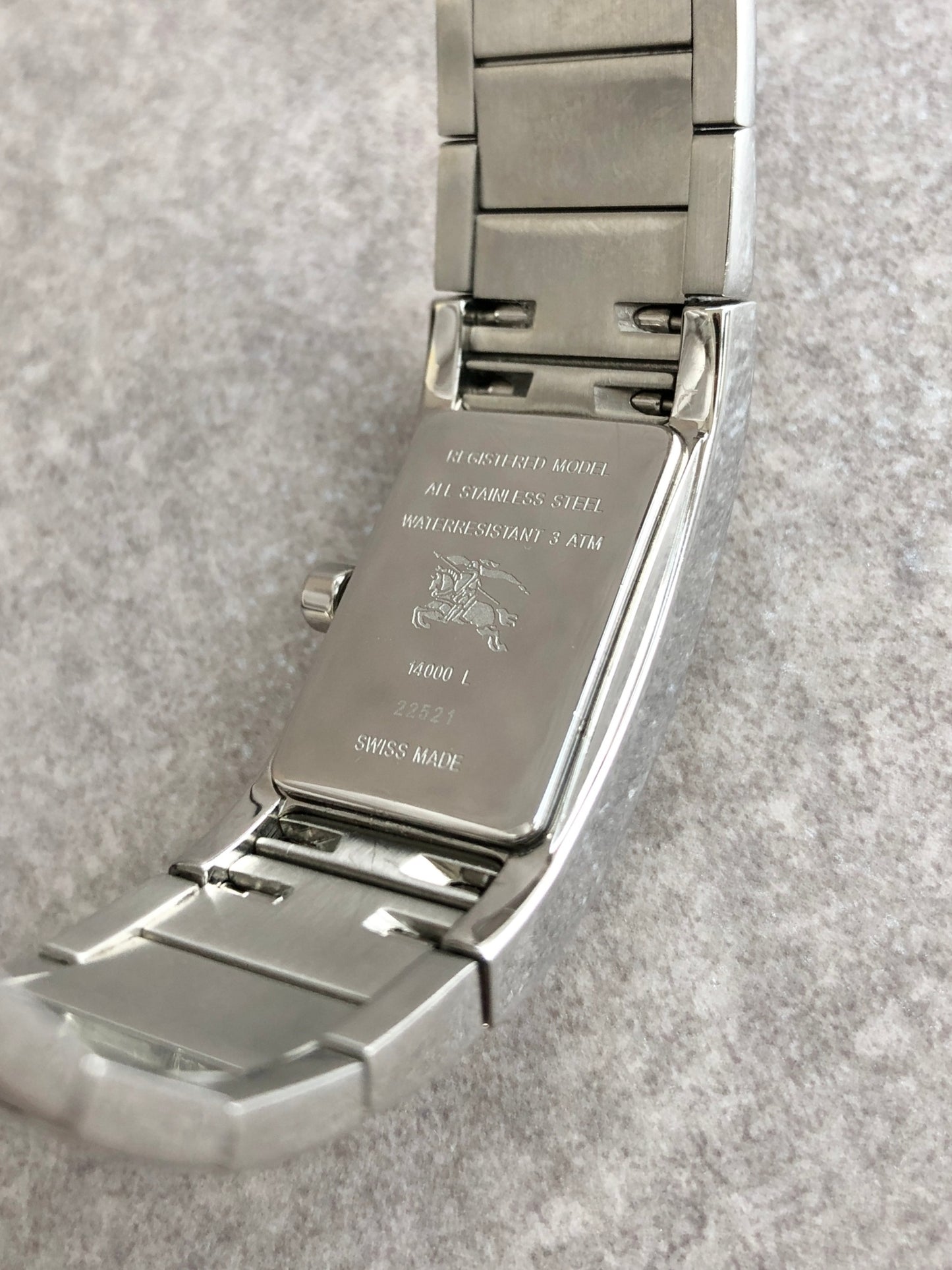 BURBERRY Quartz Watch Silver 14000L Vintage z4wz28