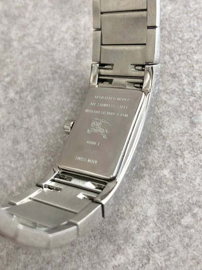BURBERRY Quartz Watch Silver 14000L Vintage z4wz28