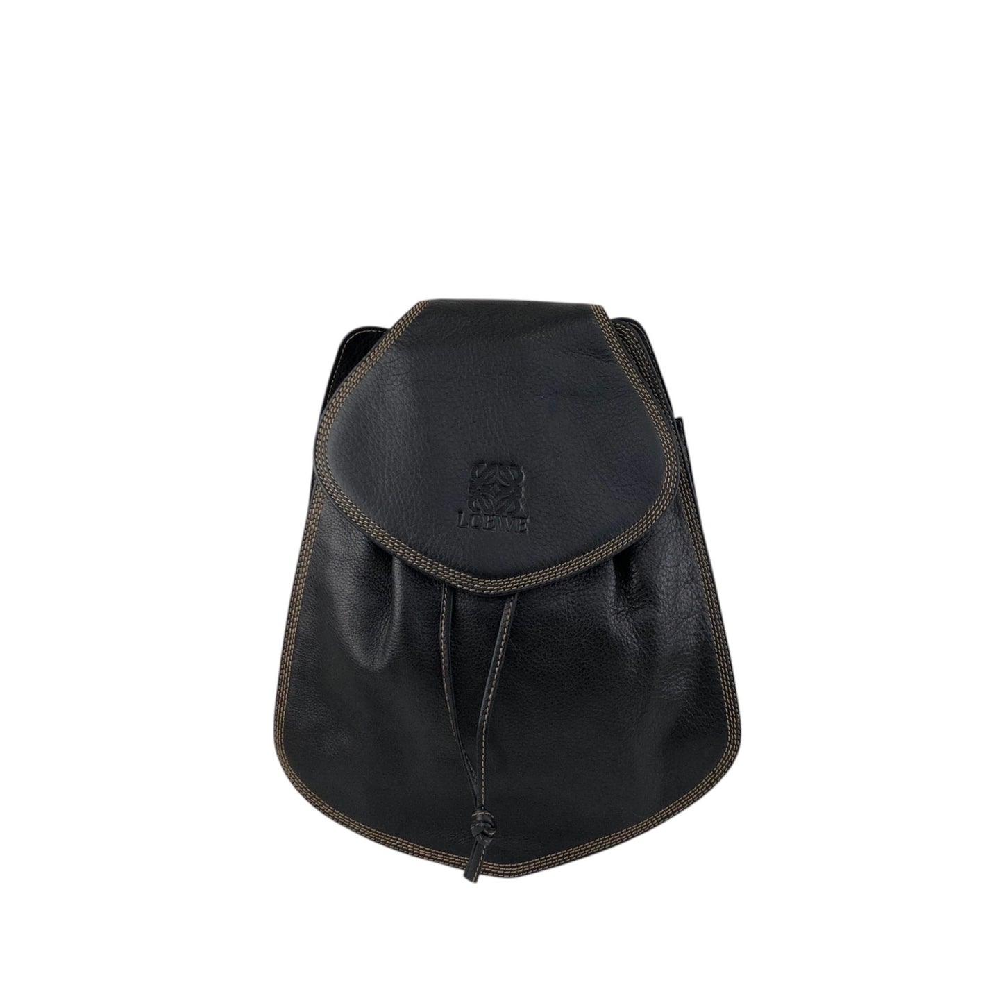 LOEWE Anagram Backpack Black Vintage 53w2pp