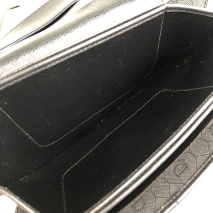 Christian Dior Honeycomb Pattern Logo Shoulder bag Black Vintage 5dub73