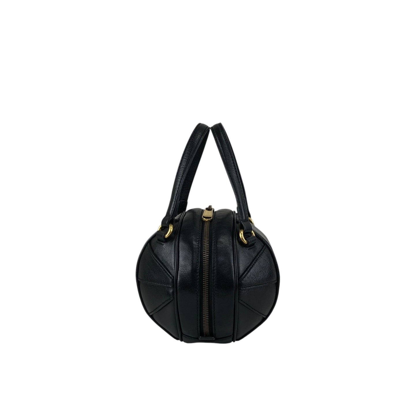 GUCCI GG Logo Shoulder bag Black Vintage ym72ux
