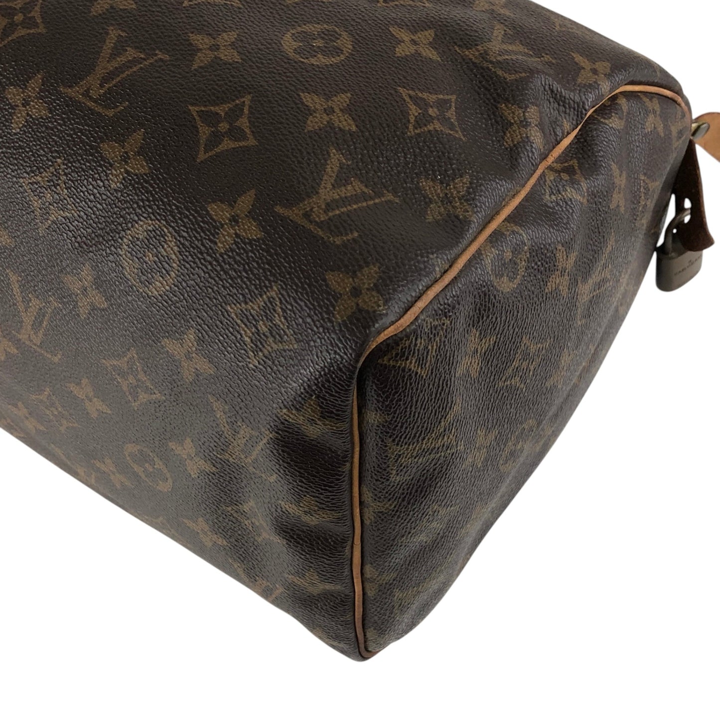 LOUIS VUITTON Monogram Small Boston bag Handbag Brown Vintage jm4cx4
