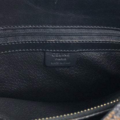 CELINE Macadam Shoulder bag Black Vintage t43kf8