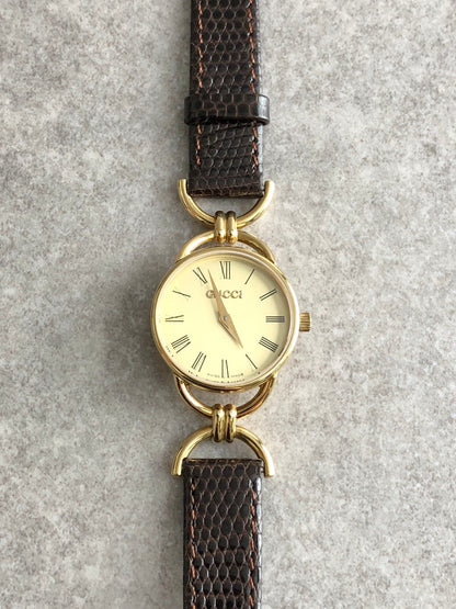 GUCCI Watch Brown Vintage zvytwv