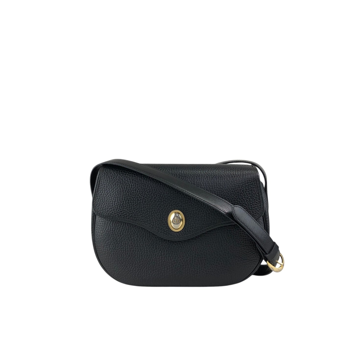 Christian Dior CD Logo Shoulder bag Black Vintage 8yp8df