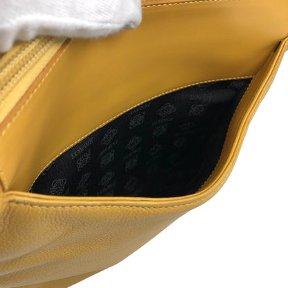 LOEWE Logo Embossed Shoulder bag Yellow Vintage uwdr5a