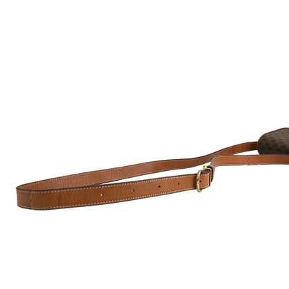 CELINE Macadam Triomphe Shoulder bag Brown Vintage 8c7giv