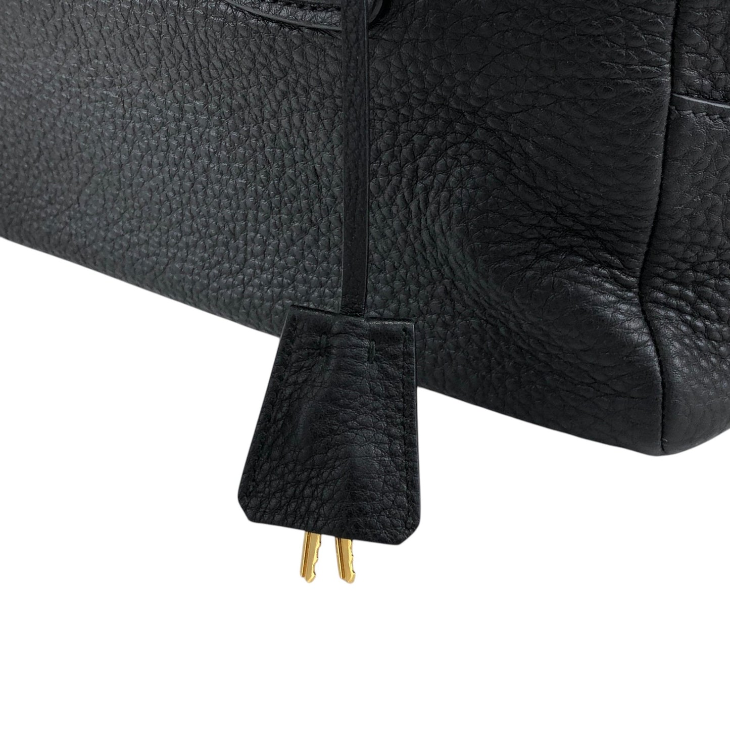 PRADA Logo Two-way Handbag Shoulder bag Black Vintage ws8uyb