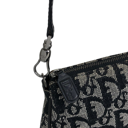 Christian Dior Trotter Shoulder bag Black Vintage rnufs3