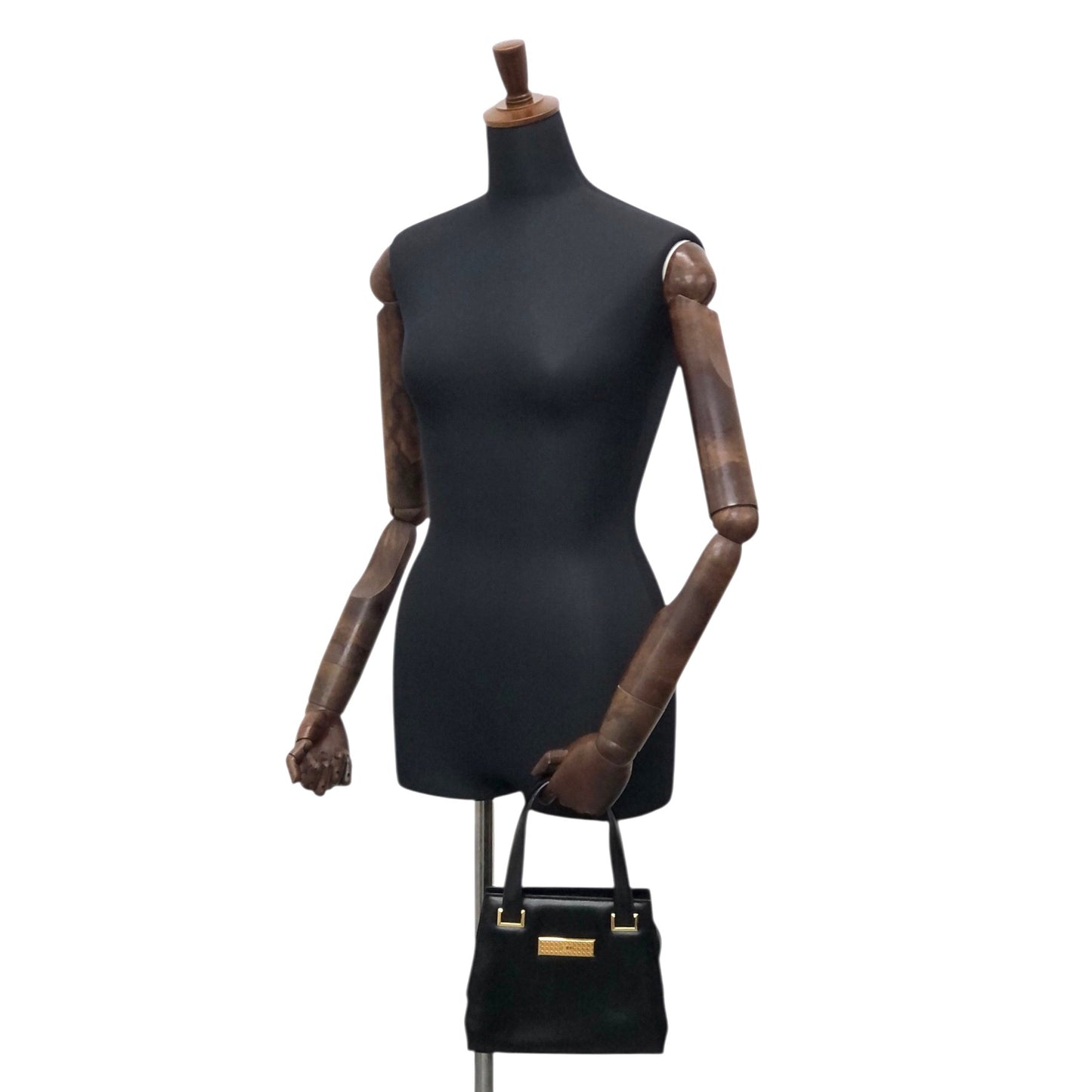 Christian Dior Logo Small Handbag Black Vintage f27cnx