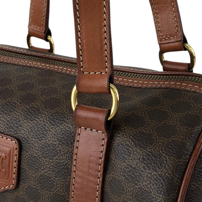 CELINE Macadam Blason Handbag Brown Vintage d4wvhf