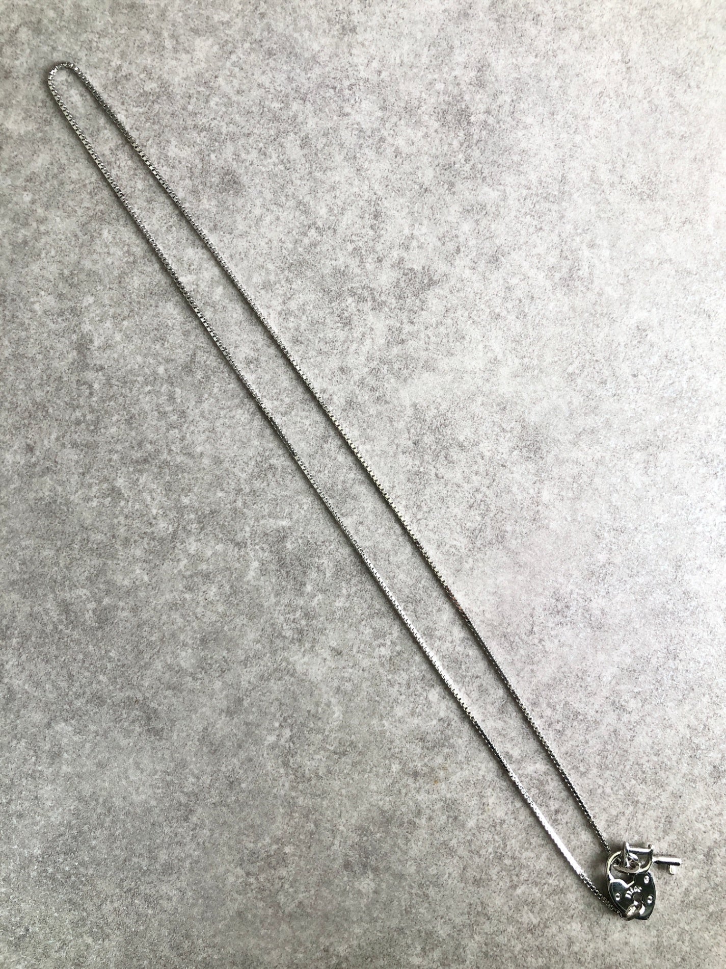 Christian Dior Logo Heart Motif Necklace Silver Vintage psrkeb