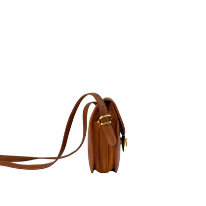 CELINE Gancini Shoulder bag Brown Vintage myaerh