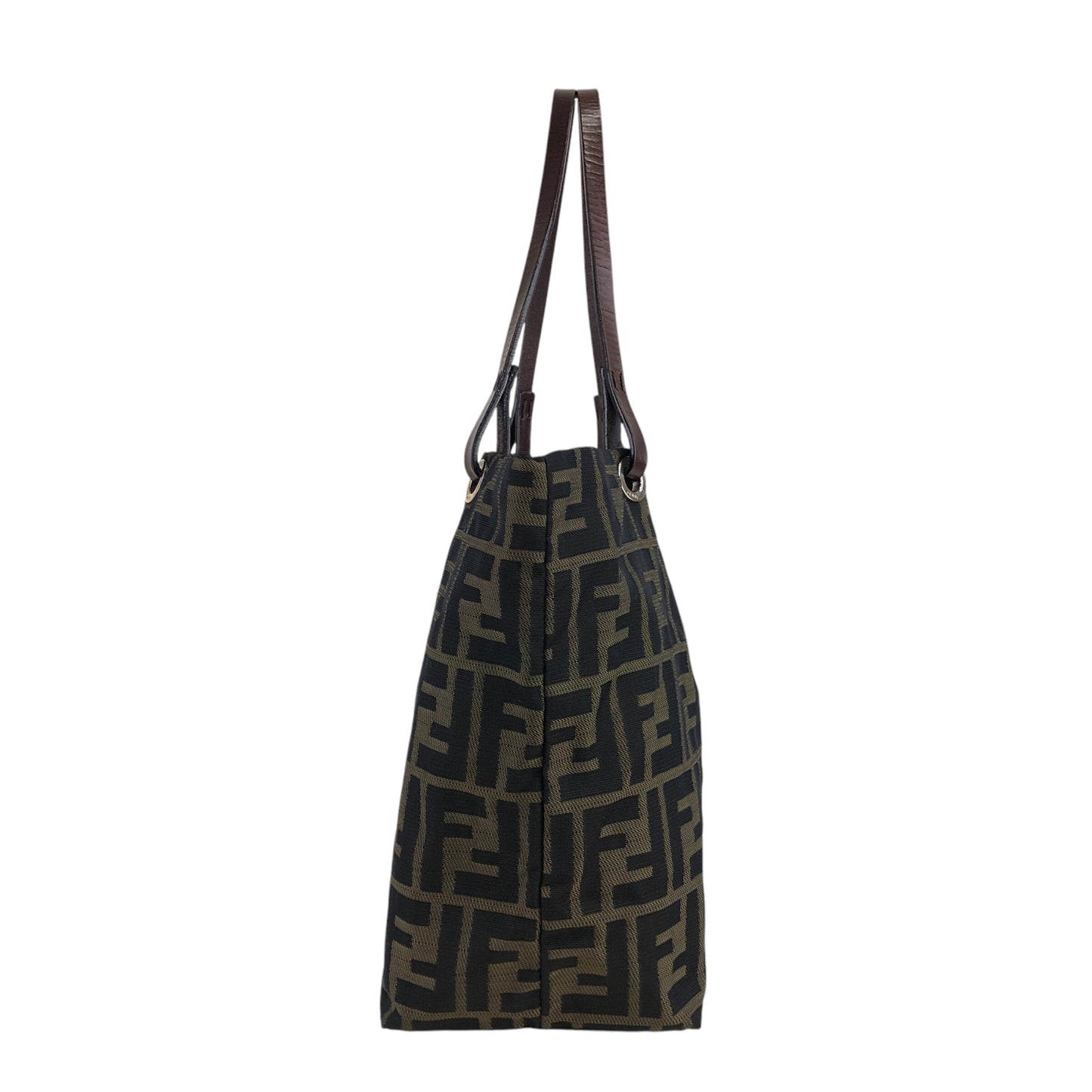 FENDI Zucca Logo Totebag Brown Vintage rb5uv5