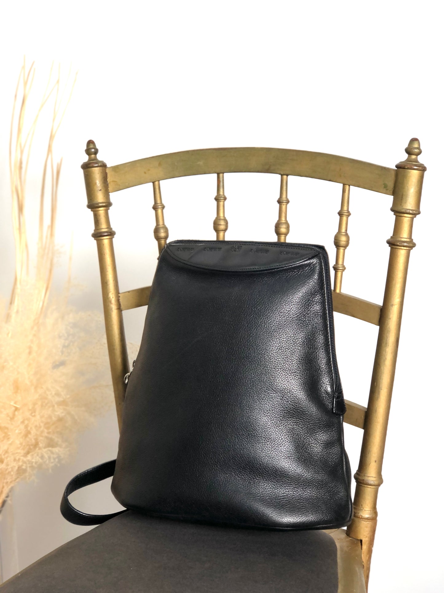 LOEWE Anagram Shoulder bag Black Vintage dmc2d7