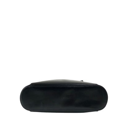 LOEWE Logo Embossed Shoulder bag Black Vintage pyktz8
