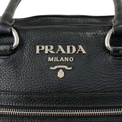 PRADA Logo Two-way Boston bag Shoulder bag Black Vintage sgghkm