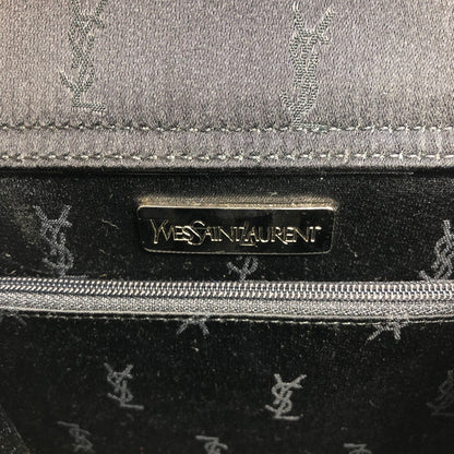 Yves Saint Laurent YSL Logo Handbag Black Vintage awcpej