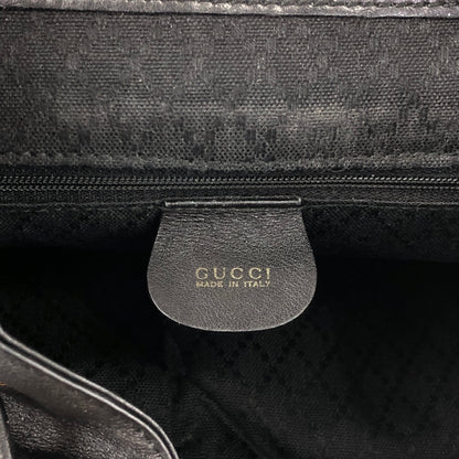 GUCCI Bamboo Double Pocket Backpack Black Vintage 3ug5ej